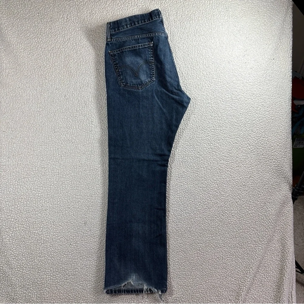 Levi Strauss & Co 527 Men’s Boot Cut W 36 L 30 Dark Wash Red Tab Blue Jeans
